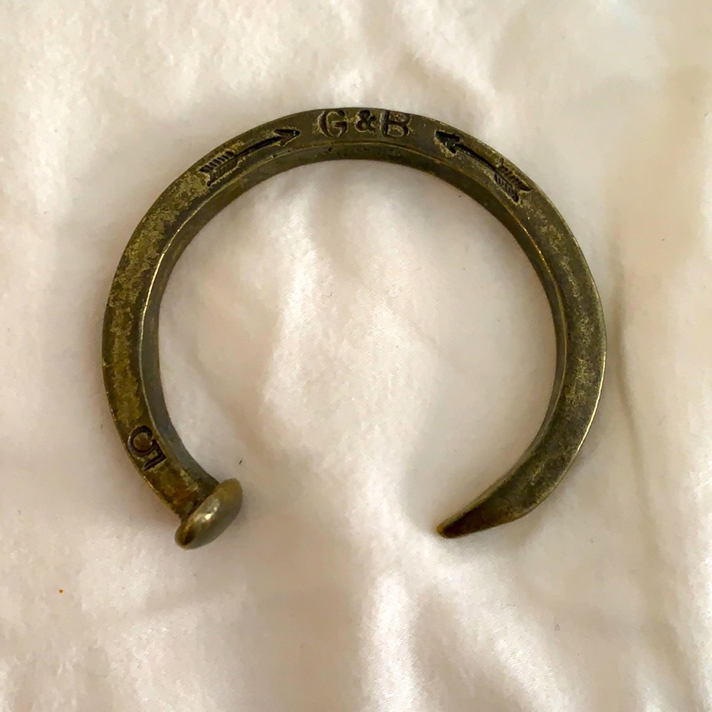 Brass Giles and Brother spike cuff